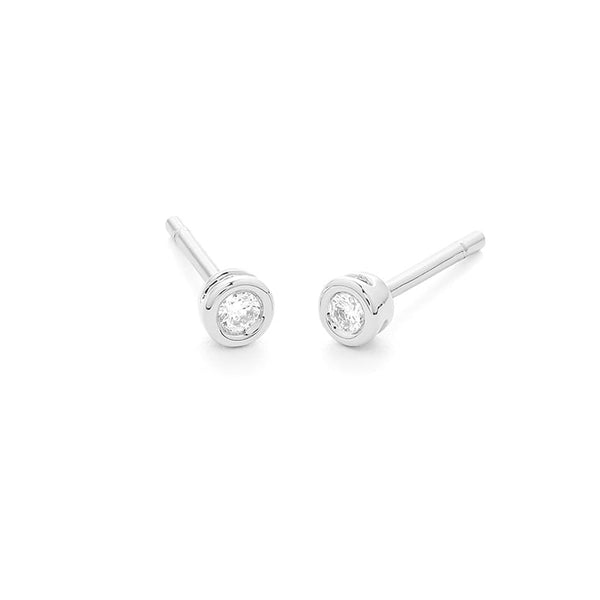 Rond- 0.10ct. - Hutjens Diamond - 18k Witgoud