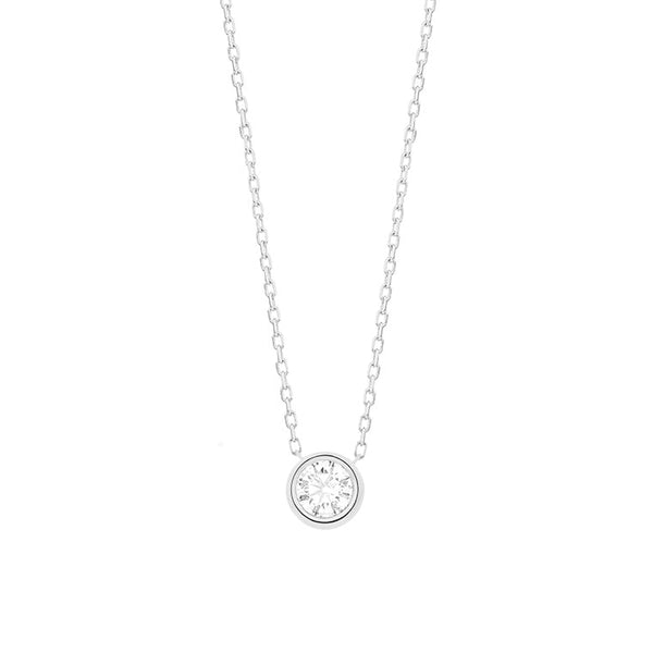 Met diamant - 0,20ct. - Hutjens Diamond - 18k Witgoud