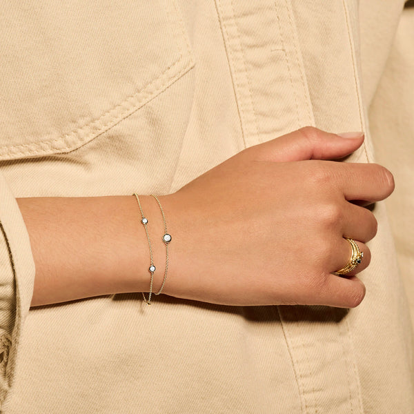 Armband - Blush - 14k Geelgoud
