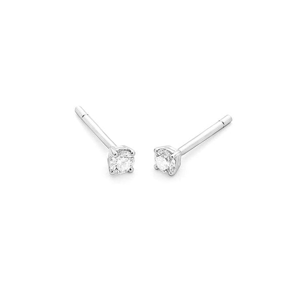 0.30ct. - 4 poot chaton - Hutjens Diamond - 18k Witgoud