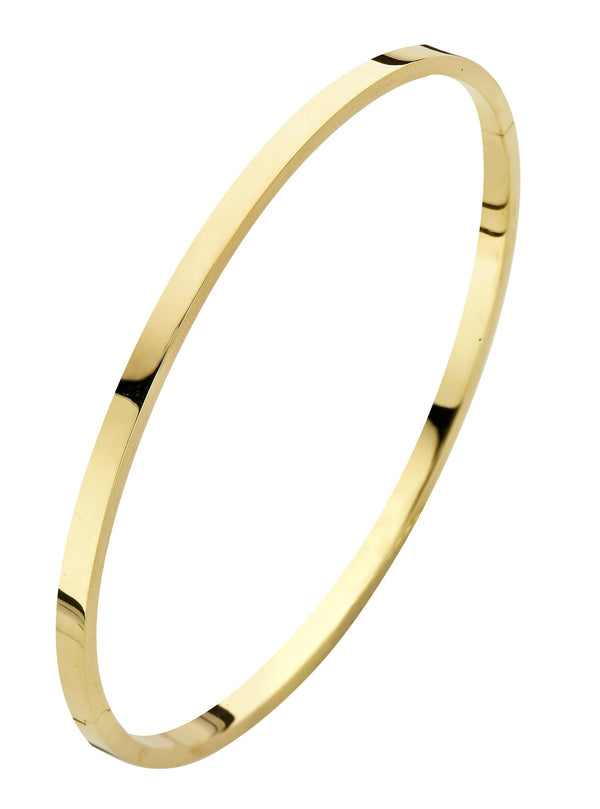 Recht 3 mm - Bangle armband - Fjory - 14k Geelgoud