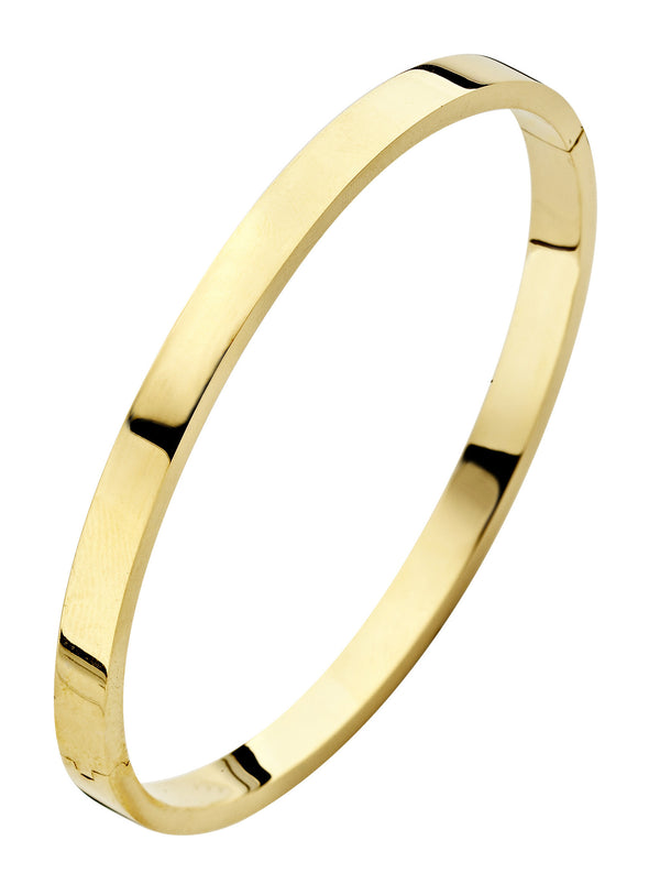 Recht 5 mm - Bangle armband - Fjory - 14k Geelgoud