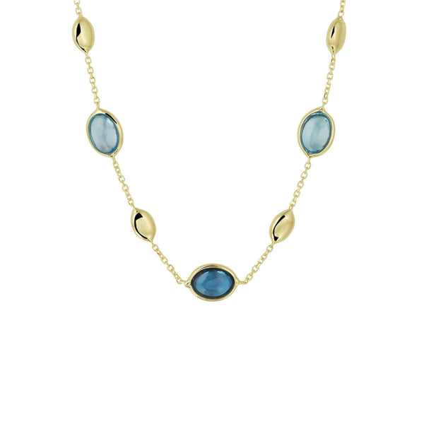London Blue & Blauwe Topaas - Hutjens - 14k Geelgoud