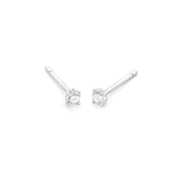 0.40ct. - 4 poot chaton - Hutjens Diamond - 18k Witgoud