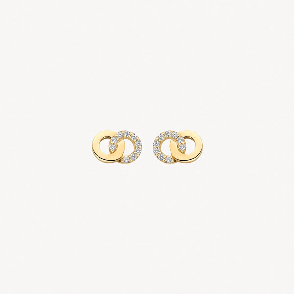 Oorstekers - Blush - 14k Geelgoud