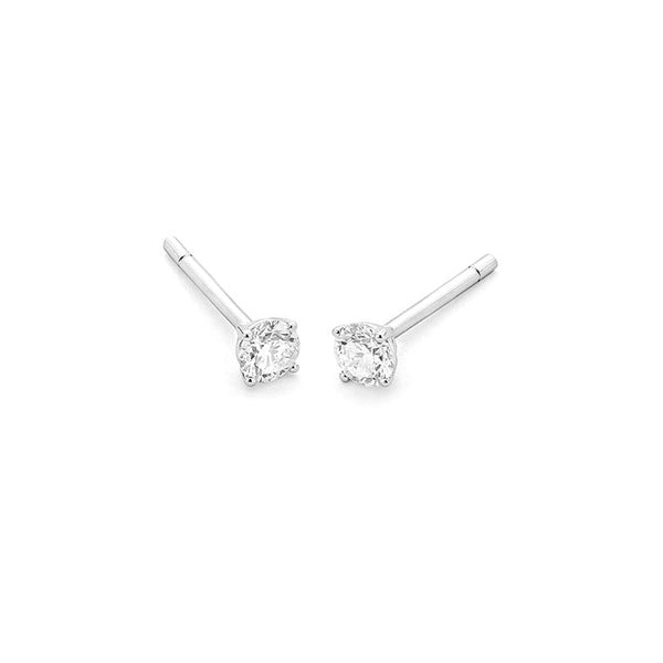 0.80ct. - 4 poot chaton - Hutjens Diamond - 18k Witgoud