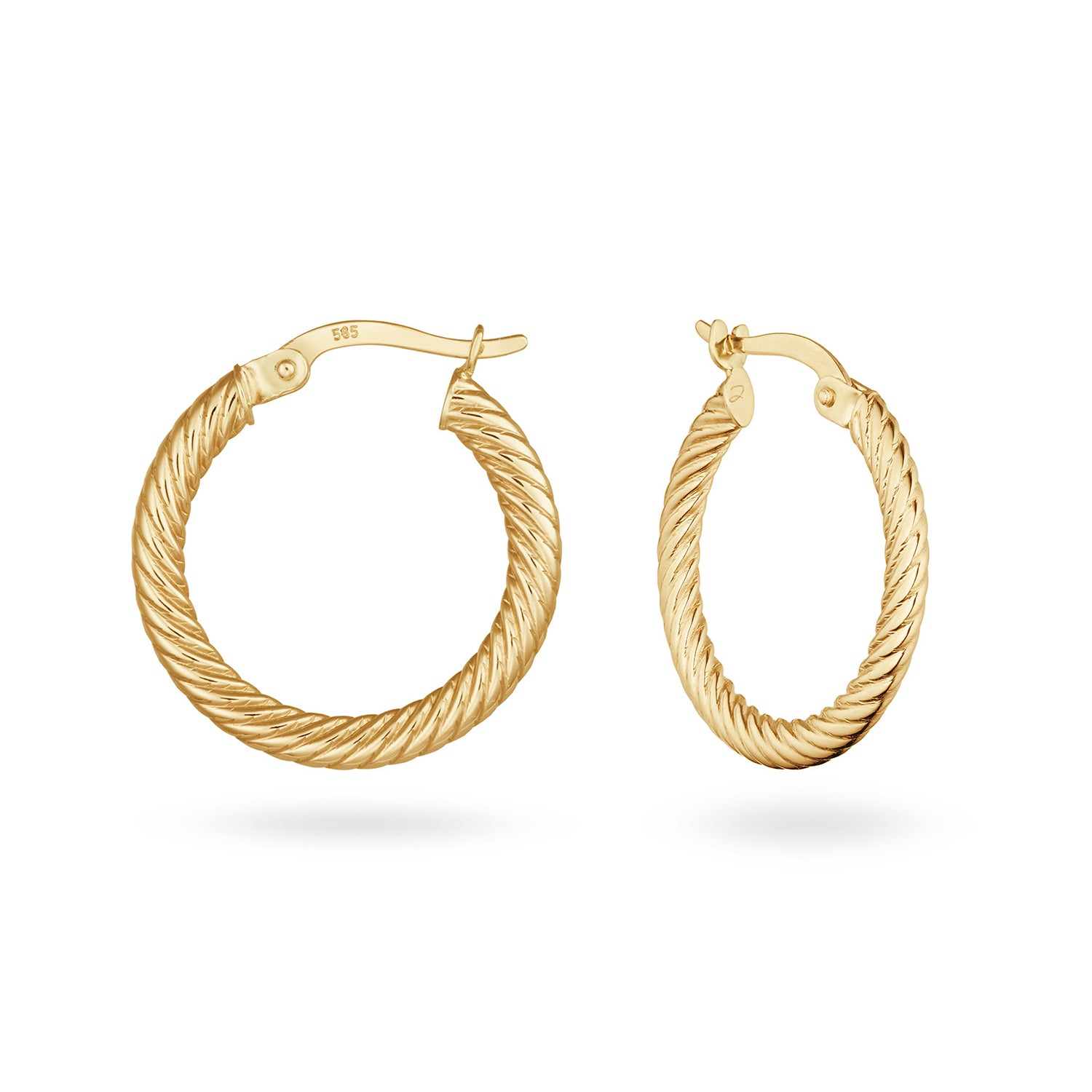 Africa Hoops S - Jackie - 14k Geelgoud