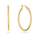 Africa Hoops L - Jackie - 14k Geelgoud