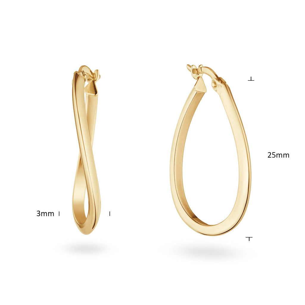Tamboti Hoops - Jackie - 14k Geelgoud