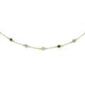 African Blue Topaz - Jackie - 14k Geelgoud