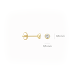 Oorstekers - Blush - 14k Geelgoud