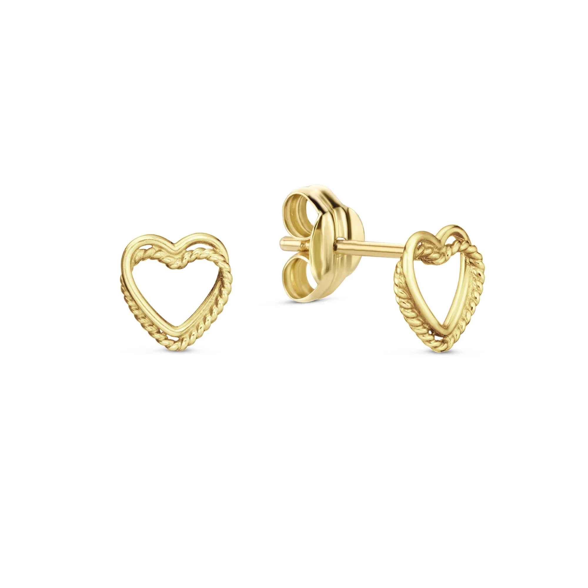 Twisted Heart Studs