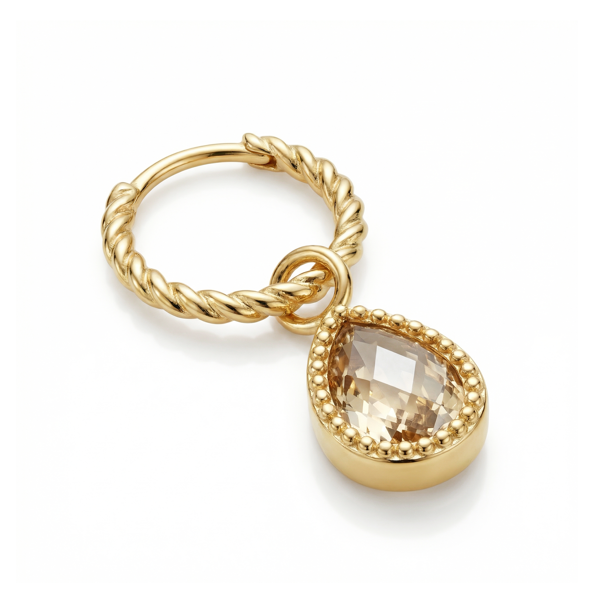 Amstel Citrine Hoops