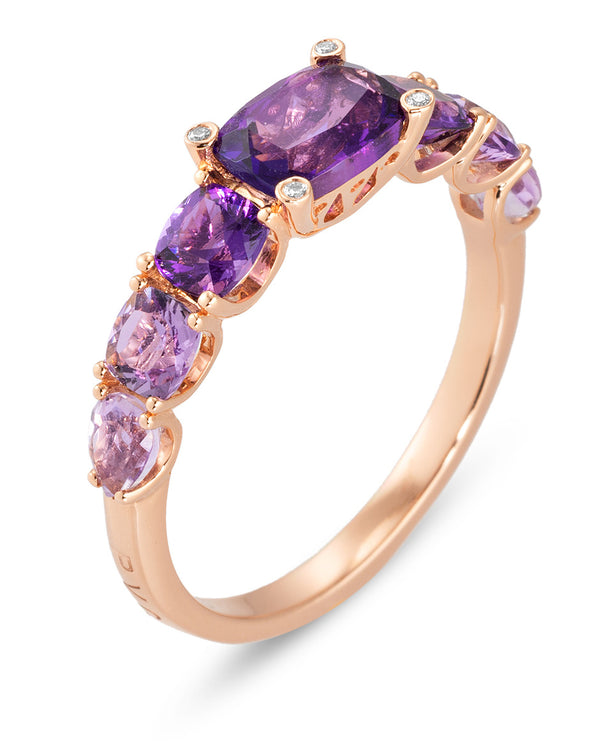 Met Amethyst - Iris - Ponte Vecchio - 18k Roségoud