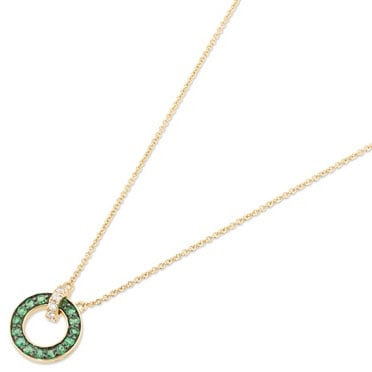 Met diamanten en smaragd - Promesse - Ponte Vecchio - 18k Geelgoud