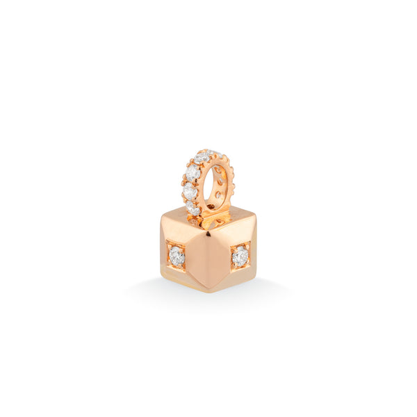 Met diamant - Iris Cube - Ponte Vecchio - 18k Roségoud