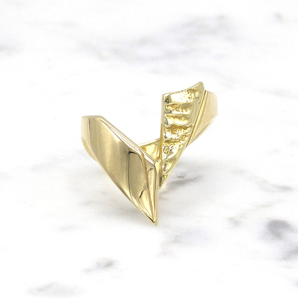 Geelgouden ring - Grillo - Hutjens Grillo - 14k Geelgoud