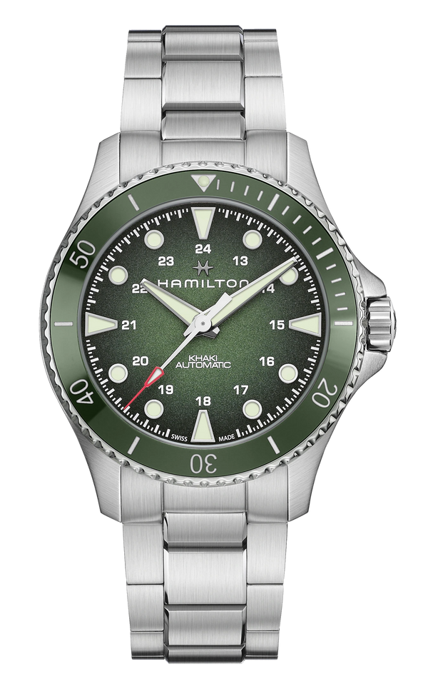 Khaki Navy Scuba - Hamilton - Roestvrij Staal - H82525160