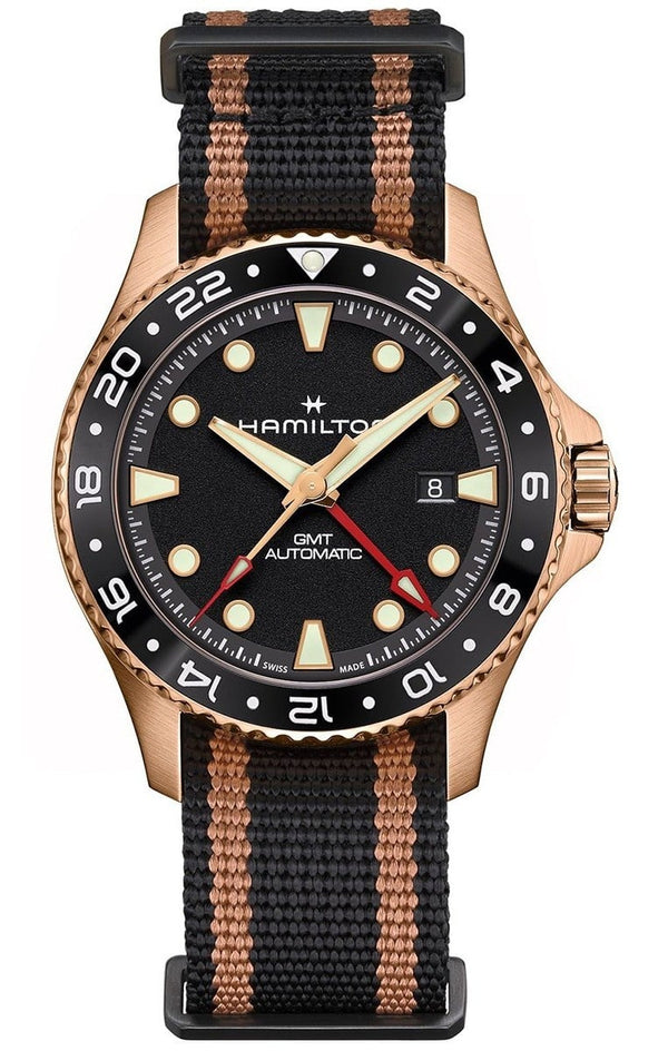 Khaki Navy Scuba - Hamilton - Roestvrij Staal - H82565930