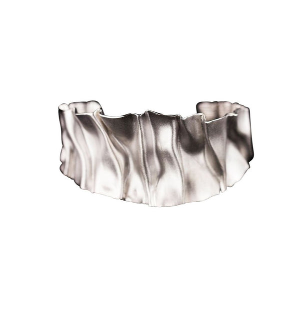 Sanjoya Kaapstad - Matte plooiende armband van sterling zilver - Sanjoya - Materiaal