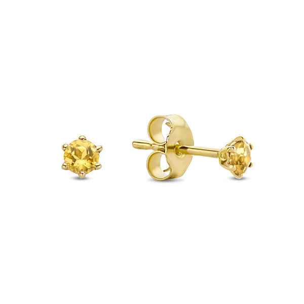 Citrien Studs - Jackie - 14k Geelgoud