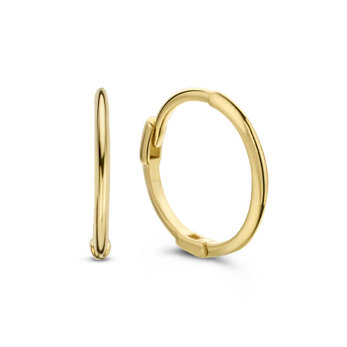 Mini Plain Hoops - Jackie - 14k Geelgoud