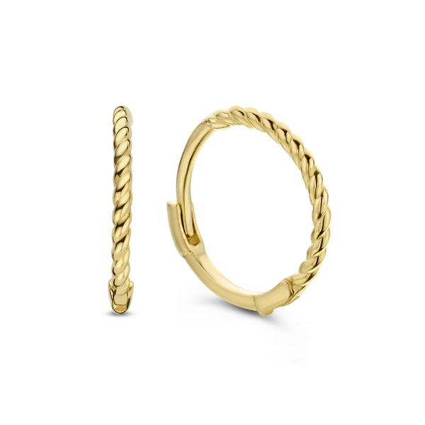 Mini Twist Hoops - Jackie - 14k Geelgoud
