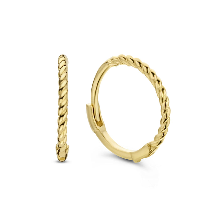 Mini Twist Hoops - Jackie - 14k Geelgoud