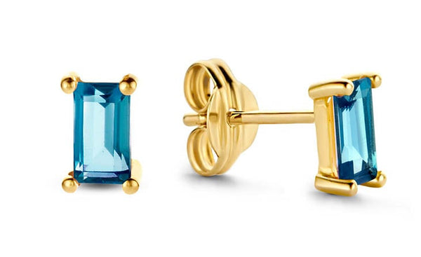Medina Topaas Studs - Jackie - 14k Geelgoud