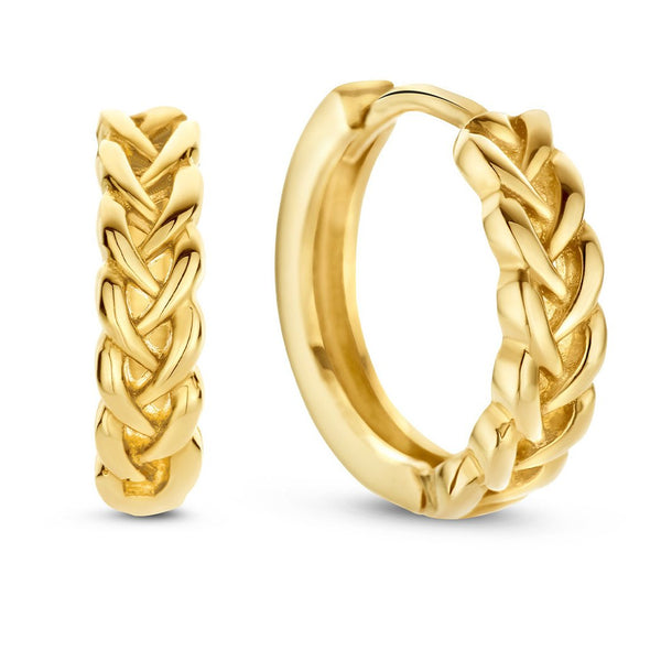 Petit Sablon Hoops - Jackie - 14k Geelgoud