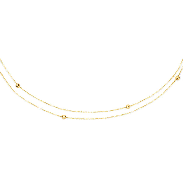 Double Bubble - Jackie - 14k Geelgoud