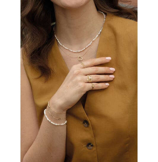 Dangling White Topaz Ring