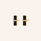 [M1440-3S4-P01] Dark Secret Earrings (Yellow Gold Plated)
