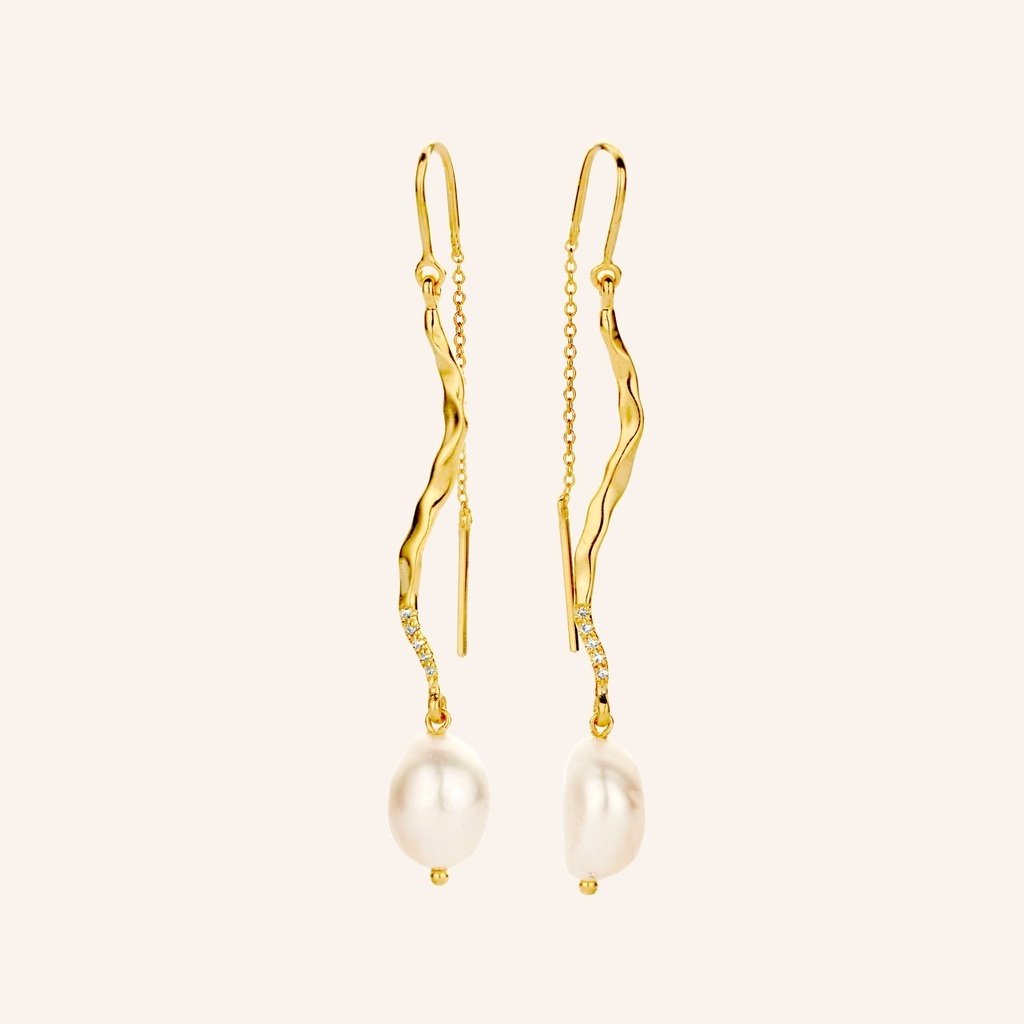 [M1655-3S4-H01] Marilyn Earrings (Yellow Gold Plated)