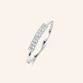 [M1945-1S5-S48] Set Free Ring (White Plated, 48)